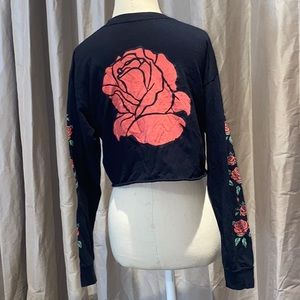 Long sleeve crop top